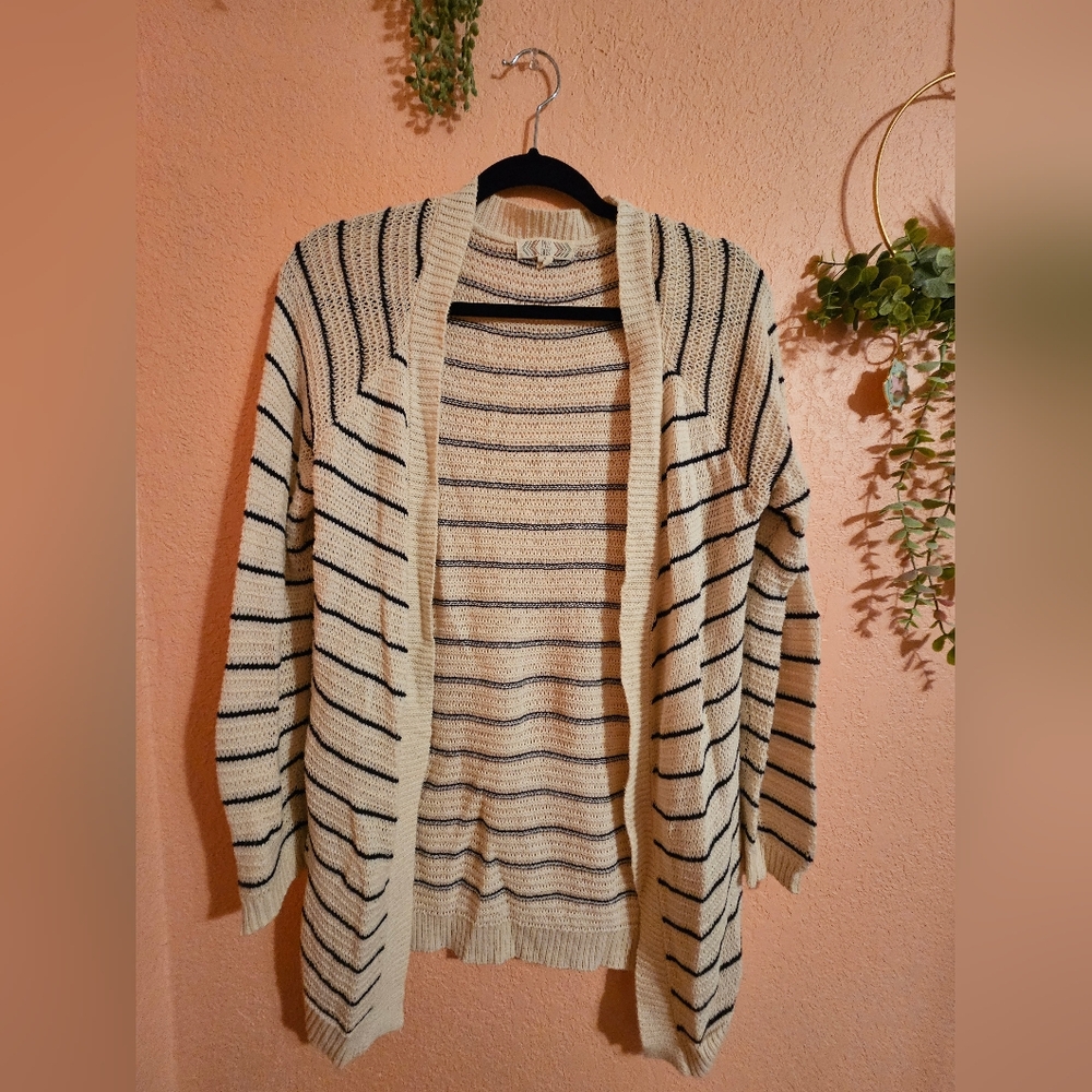 Striped Knit Cardigan